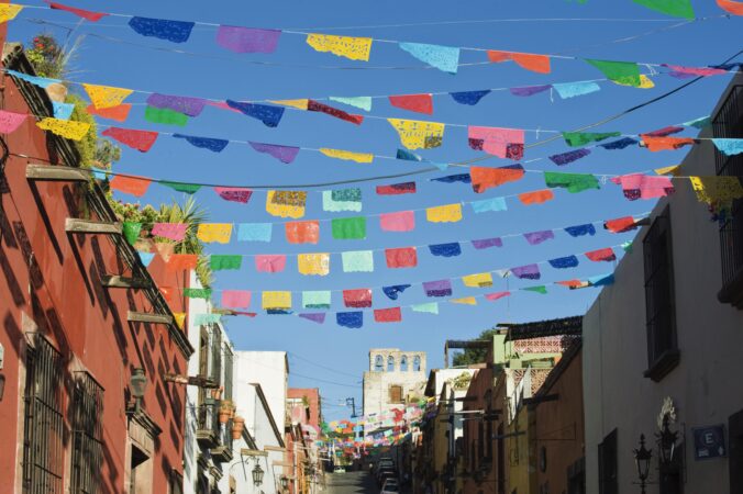 Mexico, Guanajuato, San Miguel de Allende, Day of the Dead Decorations